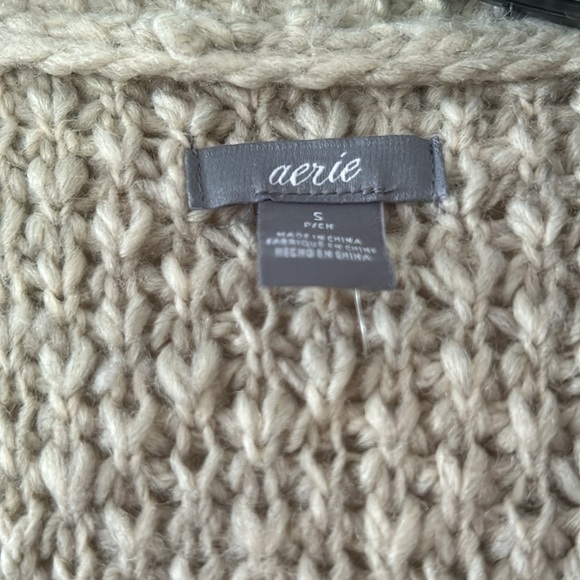 aerie fuzzy cardigan size small - Picture 2 of 6